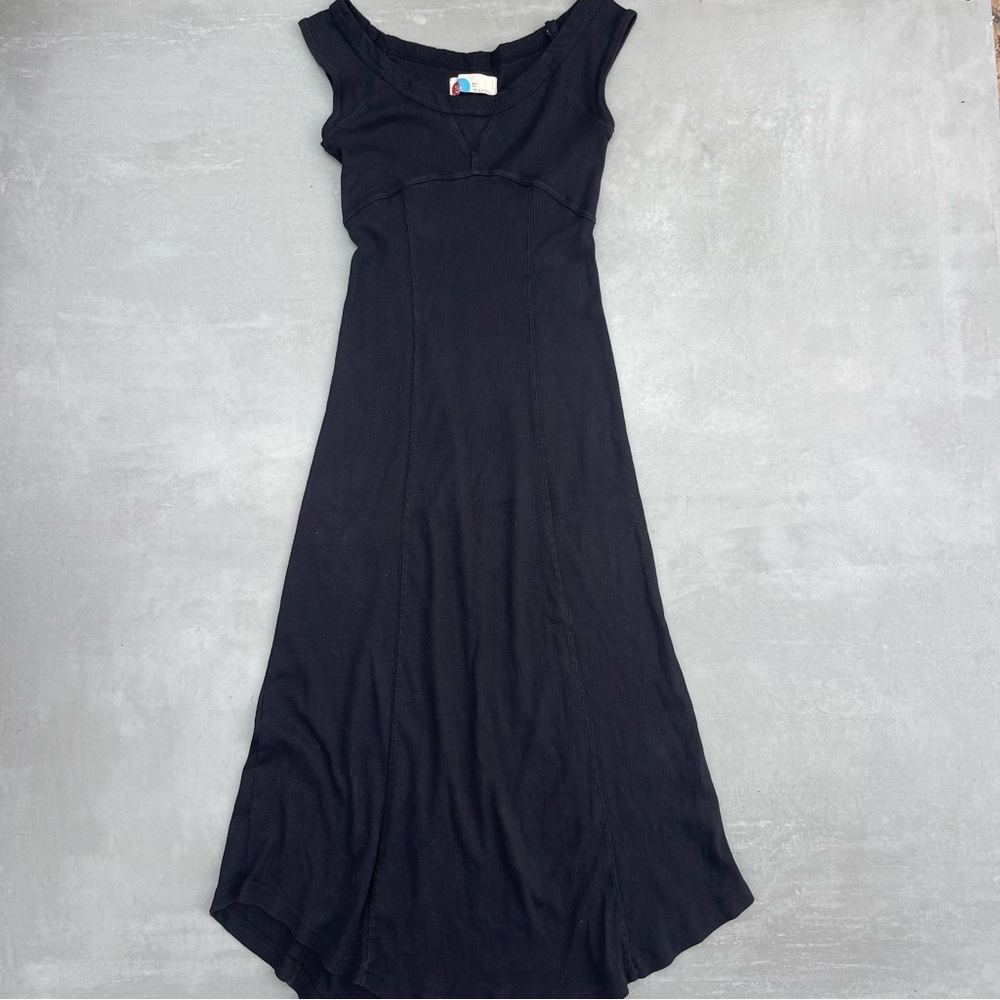 Free People Ash Midi Dress Black